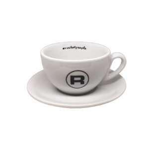 Rocket Espresso Milano - Cappuccino Tasse Hashtag Weiß inkl. Untertasse (6er Set)